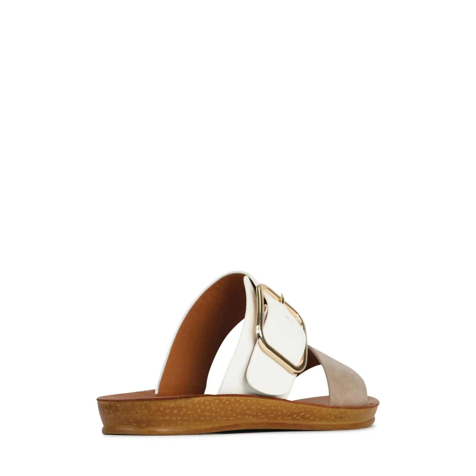 Doti Sandal in White Taupe