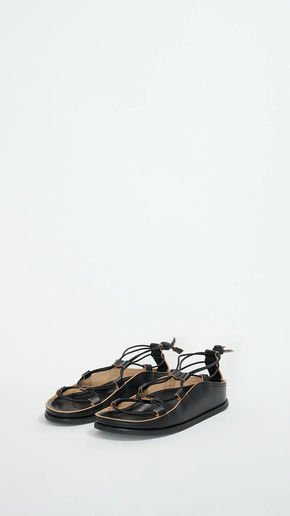 Fussbett Spartan Sandals in Black