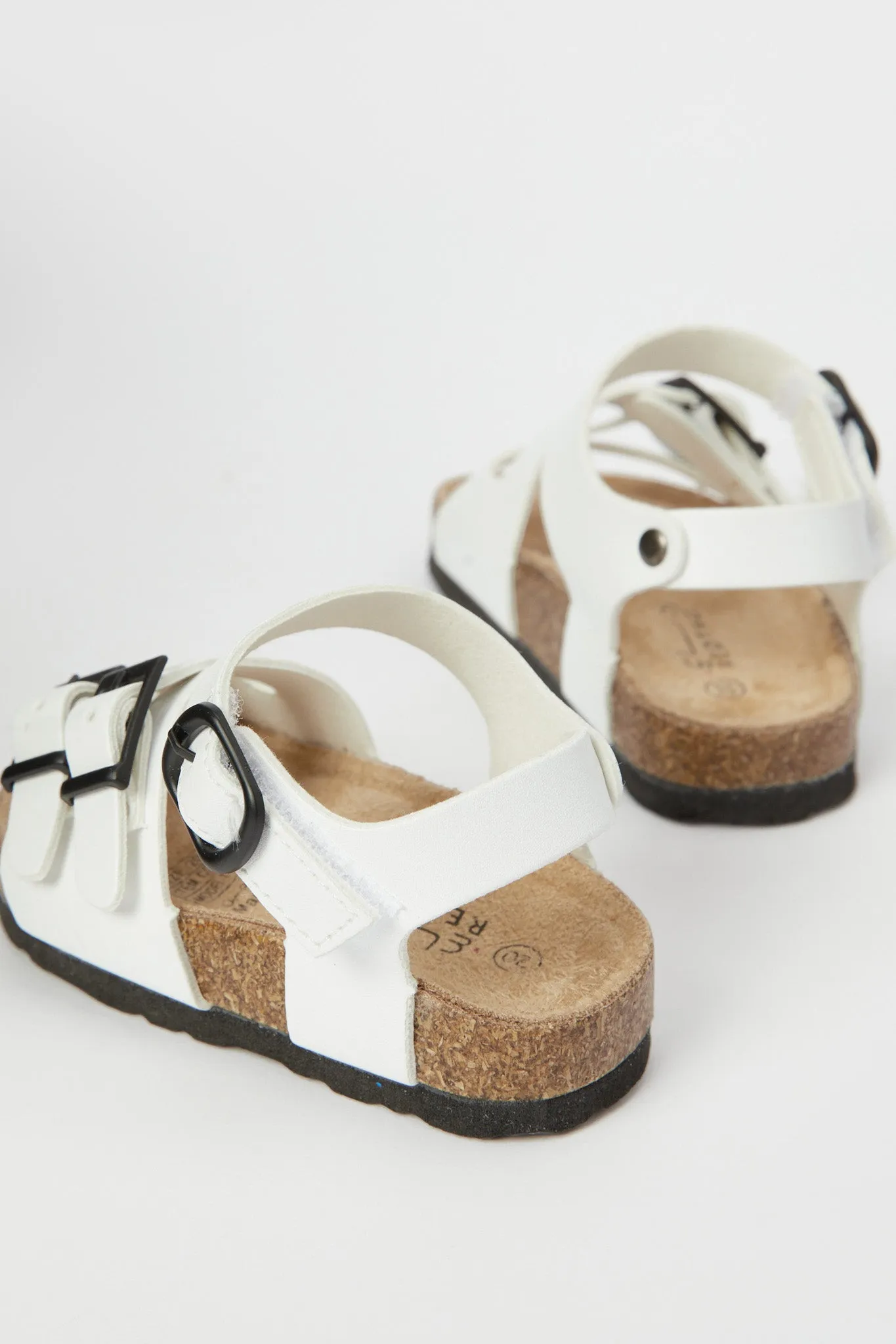 Infant Boys White Cork Sandal