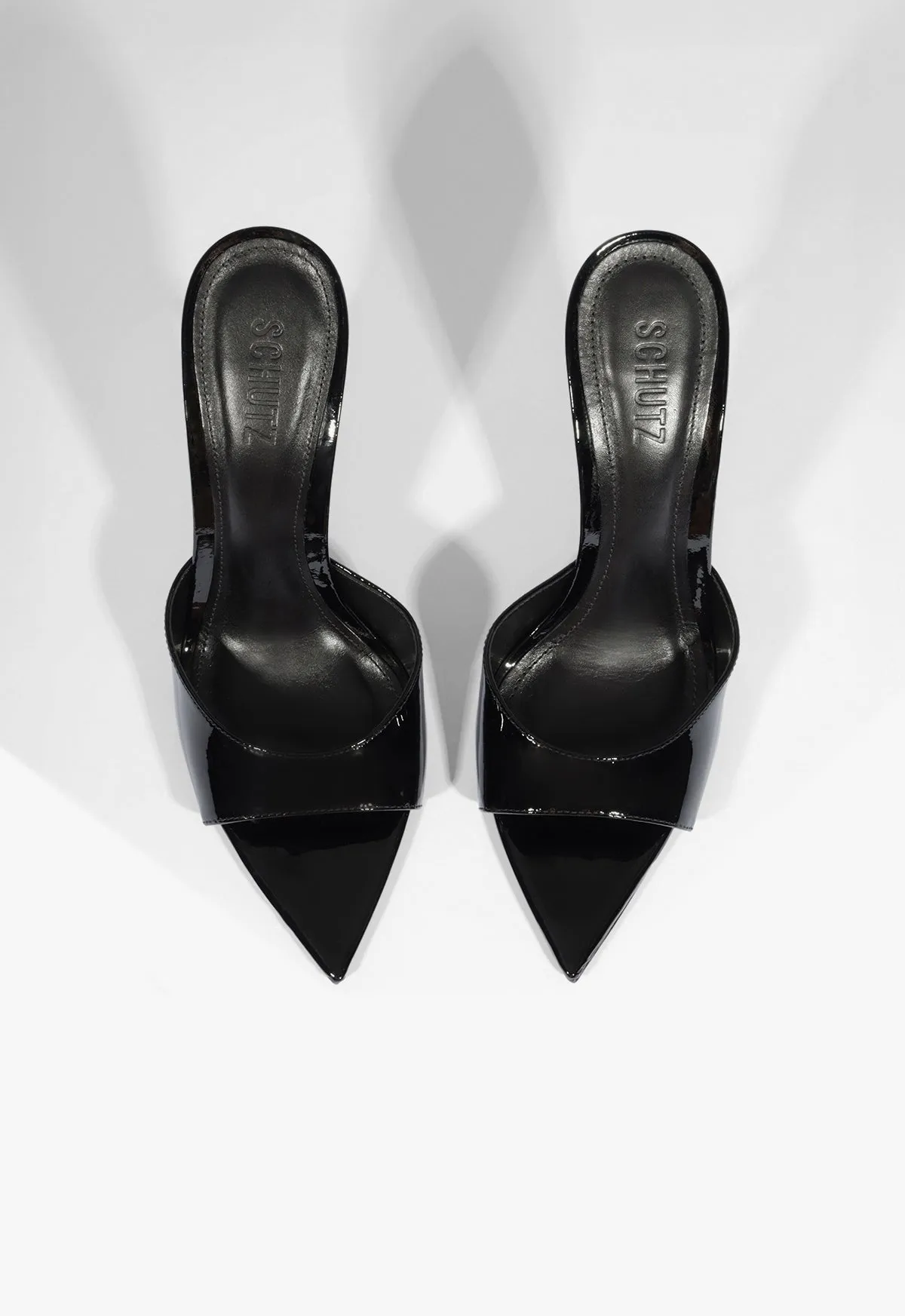 Michella Mule Patent Leather Sandal