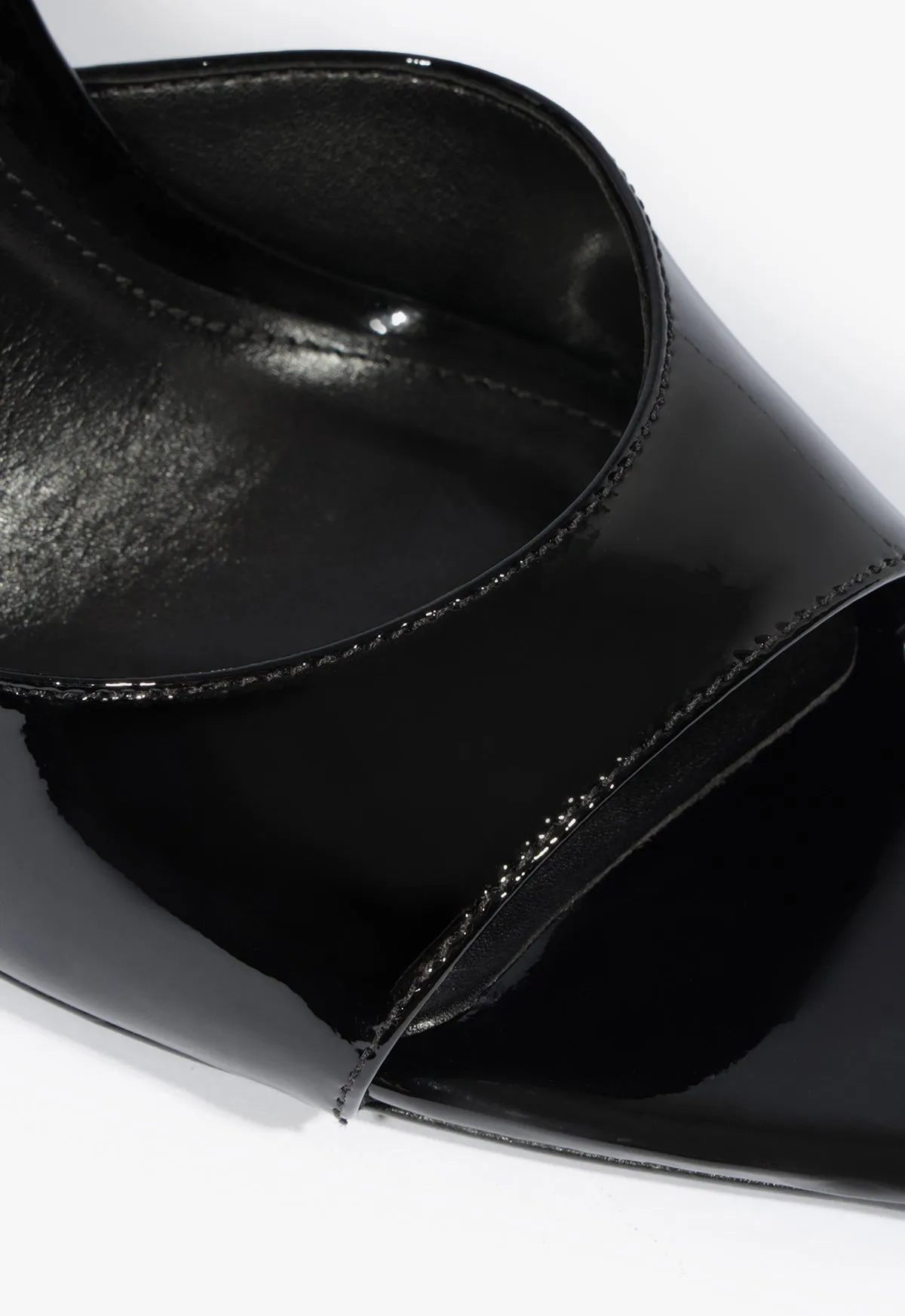 Michella Mule Patent Leather Sandal